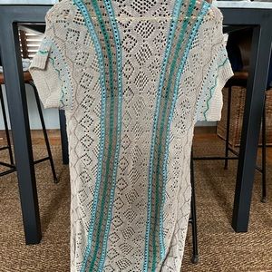Unique short sleeve cardigan